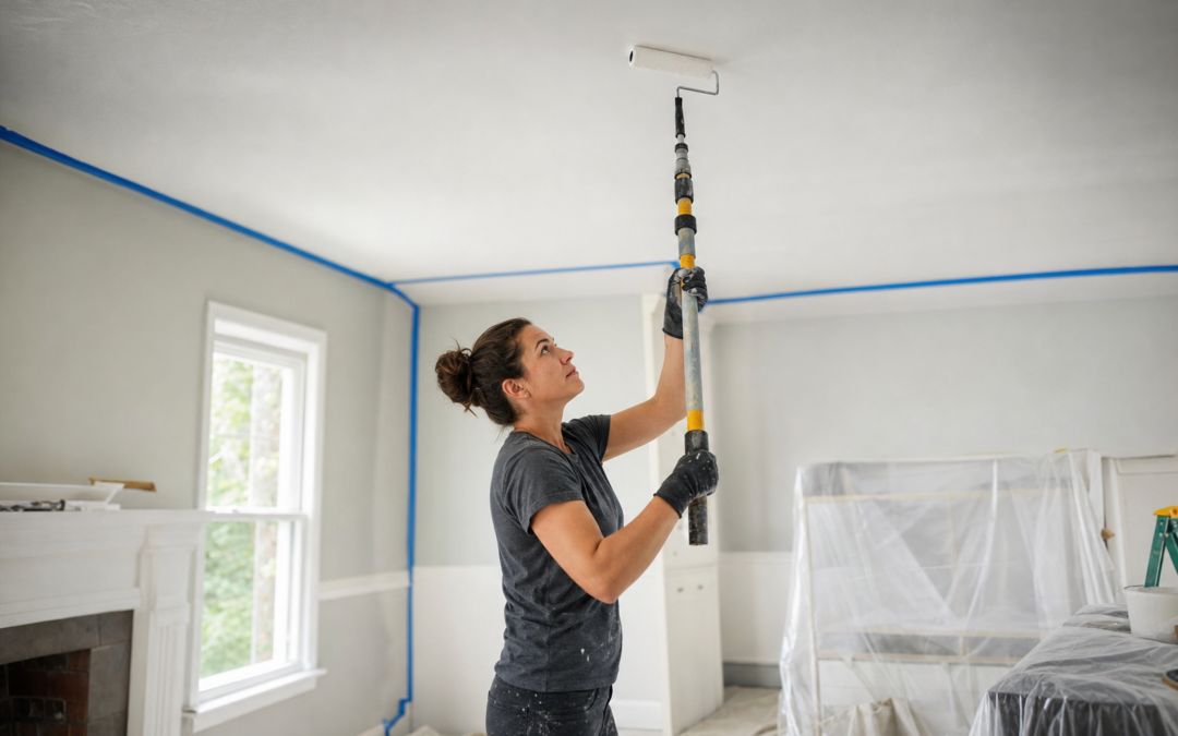 How to Paint Ceilings Without Roller Marks or Neck Pain