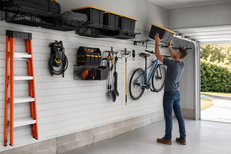 Wall-Mounted Garage Storage Systems That Free Floor Space